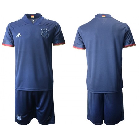 Billige Fotballdrakter Tyskland Barn Bortedraktsett EM 2020 Kortermet